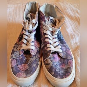Vans Floral High Top Men's 9